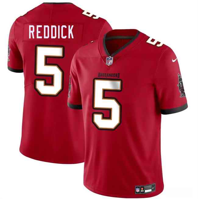 Men's Tampa Bay Buccaneers #5 Haason Reddick Red Vapor Limited Stitched Jersey